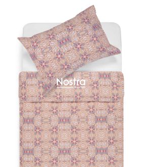 Renforcé bedding set NALANI 40-1411-SALMON 40-1411-SALMON