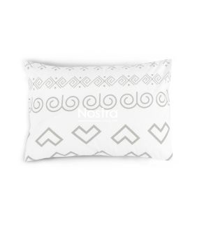 Flannel pillow cases with zipper 40-1497-GREY 40-1497-GREY
