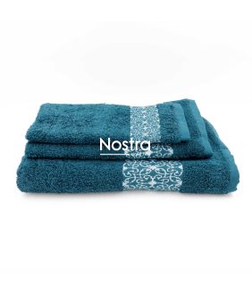 3 piece towel set T0188 T0188-BLUE CORAL T0188-BLUE CORAL