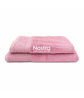2 piece towel set AURASOFT-600 T0195-DUSKY ROSE T0195-DUSKY ROSE