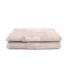 2 piece towel set AURASOFT-600 T0195-MOON BEAM T0195-MOON BEAM