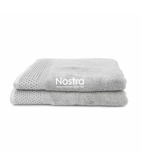 2 piece towel set AURASOFT-600 T0195-LIGHT GREY T0195-LIGHT GREY