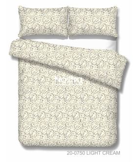 Cotton bedding set DARRYL 20-0750-LIGHT CREAM 20-0750-LIGHT CREAM