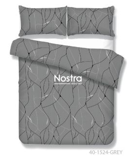Polycotton bedding set ABSTRACT 40-1524-GREY 40-1524-GREY