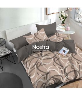 Polycotton bedding set GEOMETRY 30-0845/40-1590-BEIGE GREY 30-0845/40-1590-BEIGE GREY