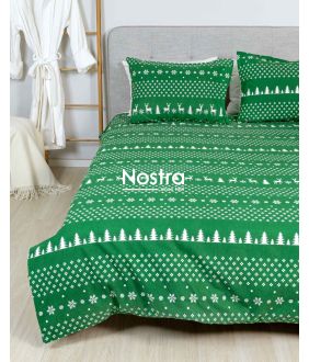Flannel bedding set BIANCA 10-0544-GREEN 10-0544-GREEN