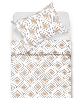 Cotton bedding set DEON 30-0807-BROWN 30-0807-BROWN