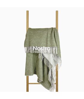Woolen plaid MERINO-270 DOUBLE FACE-LIGHT GREY KHAKI DOUBLE FACE-LIGHT GREY KHAKI