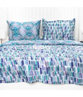PREMIUM maco sateen bedding set CARY 40-1572/40-1573-AQUA 40-1572/40-1573-AQUA