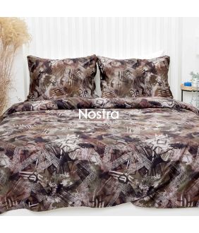 PREMIUM maco sateen bedding set CHAROLETTE 40-1570-BROWN 40-1570-BROWN