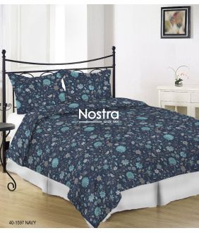 Постельное бельё из сатина AELFWINE 40-1597-NAVY 40-1597-NAVY