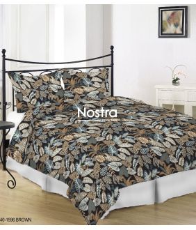 Sateen bedding set AEDON 40-1596-BROWN 40-1596-BROWN