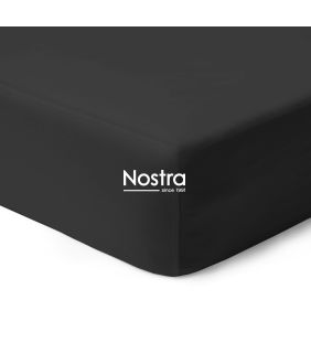Сатиновая простынь на резинке 00-0055-BLACK 00-0055-BLACK