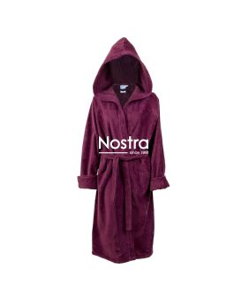 Chalatas VELOUR-360 B0001-BURGUNDY B0001-BURGUNDY