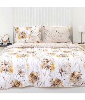 PREMIUM maco sateen bedding set CONNEY 20-1929/40-1653-SAND 20-1929/40-1653-SAND