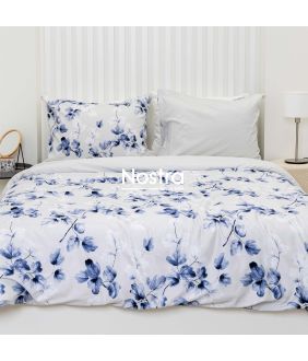 PREMIUM maco sateen bedding set CAYE 20-1925/00-0522-BLUE LIGHT GREY 20-1925/00-0522-BLUE LIGHT GREY