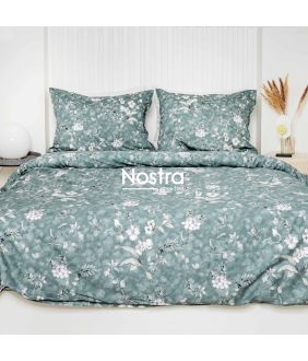 PREMIUM maco sateen bedding set CARRINGTON 20-1930-PETROL 20-1930-PETROL
